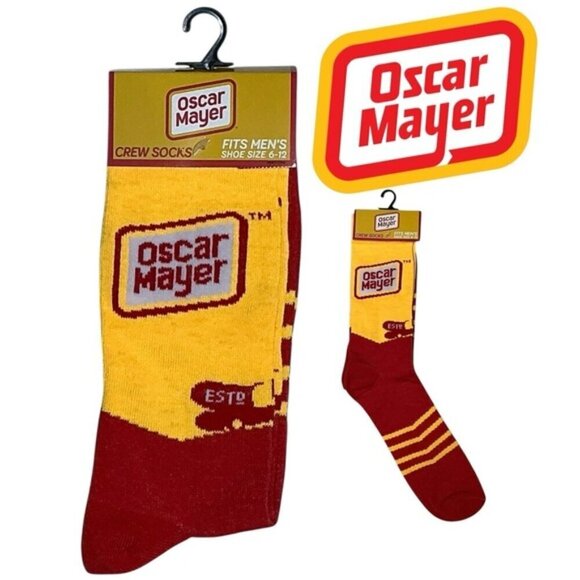 Odd Sox Other - Oscar Mayer Weiner Wagon Novelty Crew Socks Unisex Women 7-13 Men 6-12 New NWT